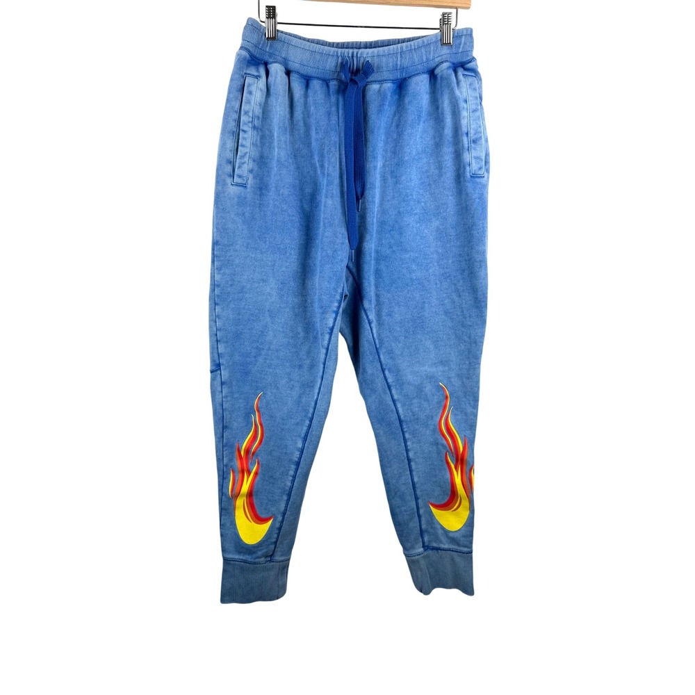 Nike Sweatpants game royal graphic Joggers S Blue Flame Rose grunge 90s